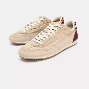 NWT Zara Beige and Brown Casual Sneakers